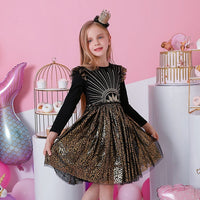 Dresses for Girls Star Sequins Princess Dress Bennys Beauty World