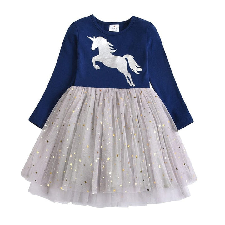 Dresses for Girls Star Sequins Princess Dress Bennys Beauty World