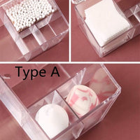Dustproof Plastic Makeup Organizer for Cotton Pads/Swab/Beauty Egg Storage Box with Lid Lipstick/Nail Polish Organizer Bennys Beauty World
