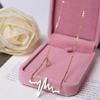 ECG Pulse Wave Charming Necklace For Women Bennys Beauty World