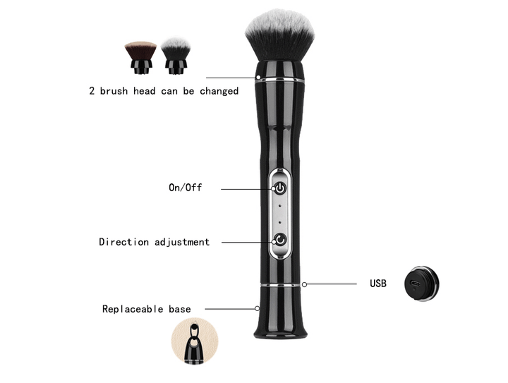 Electric makeup brush, automatic fiber hair foundation blush brush, multi-functional beauty tools Bennys Beauty World