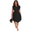 Elegant A-line Dress for Women Fashion Waist Slim Fit Dress BENNYS 