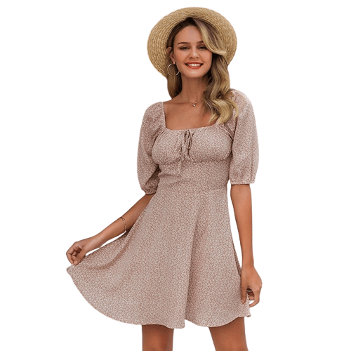 Elegant  Casual Beach Women's Vintage Boho dress Bennys Beauty World