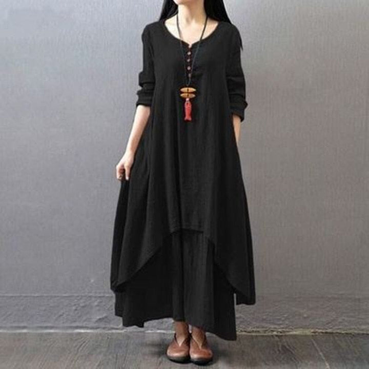 Elegant Cotton Linen Dresses for Women's  Casual Dress Plus Size Outfits Bennys Beauty World