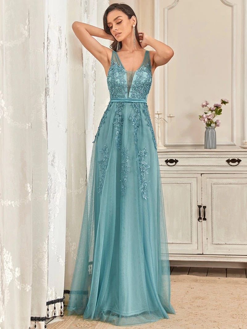 Sleeveless hot sale long gown