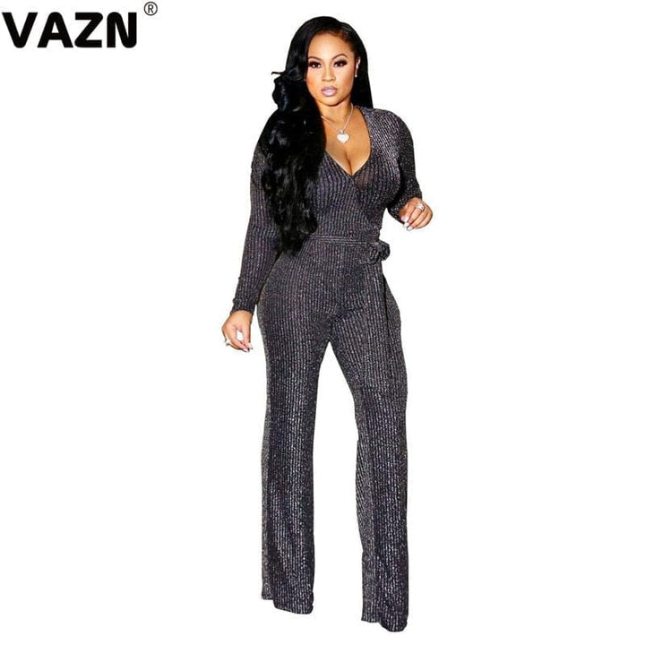 Elegant Sexy Office Style Full Sleeve  Jumpsuits Bennys Beauty World