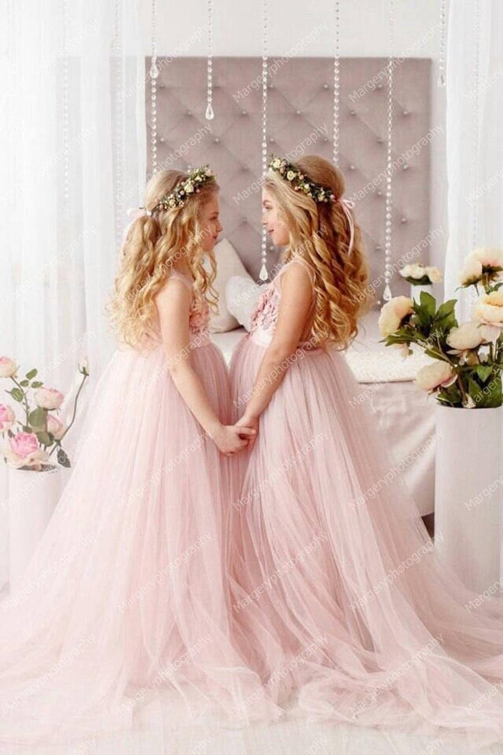 Elegant Tulle Lace Mother And Daughter Dresses Bennys Beauty World