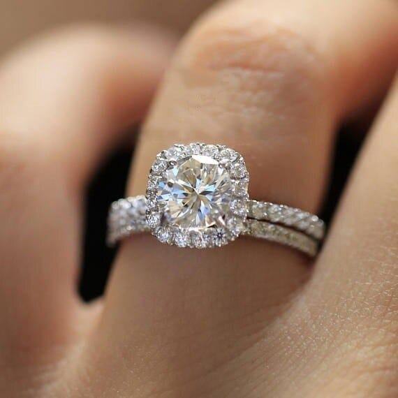 Elegant Wedding Ring Set For Woman Cubic Zirconia vintage Bridal Engagement Ring Bennys Beauty World