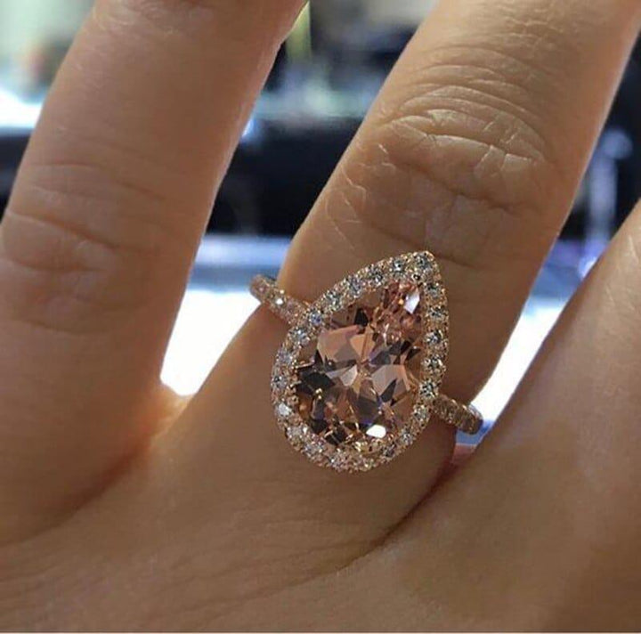 Elegant Wedding Ring Set For Woman Cubic Zirconia vintage Bridal Engagement Ring Bennys Beauty World