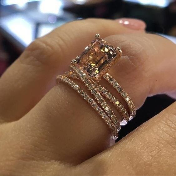 Elegant Wedding Ring Set For Woman Cubic Zirconia vintage Bridal Engagement Ring Bennys Beauty World