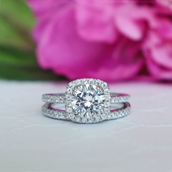 Elegant Wedding Ring Set For Woman Cubic Zirconia vintage Bridal Engagement Ring Bennys Beauty World