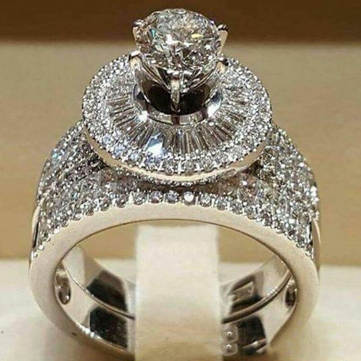 Elegant Wedding Ring Set For Woman Cubic Zirconia vintage Bridal Engagement Ring Bennys Beauty World