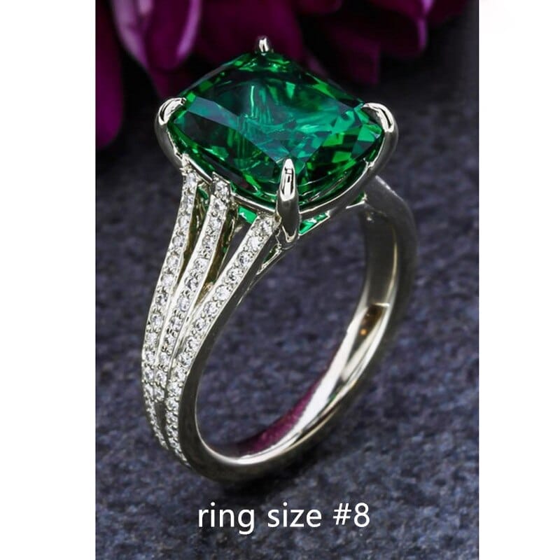 Eternity Luxury Green Stackable Chic Rings for Women Statement Finger Ring Bennys Beauty World