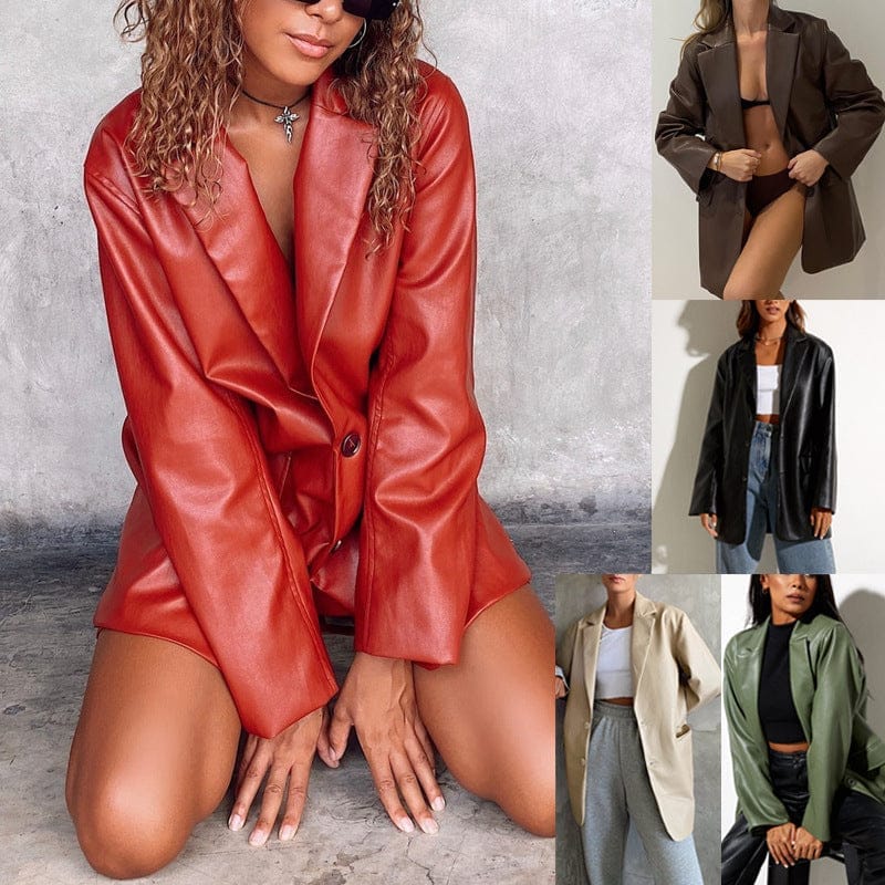 European And American Leather Coat Warm Suit Bennys Beauty World