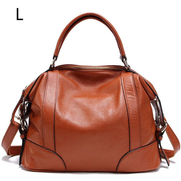 European And American Leather Top Layer Cowhide Bag For Ladies Bennys Beauty World