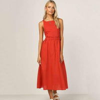 European And American Spring And Summer Sexy Cotton And Linen Dress Bennys Beauty World