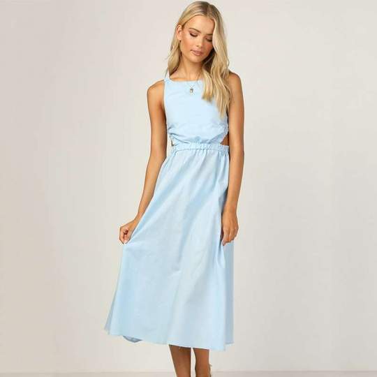 European And American Spring And Summer Sexy Cotton And Linen Dress Bennys Beauty World