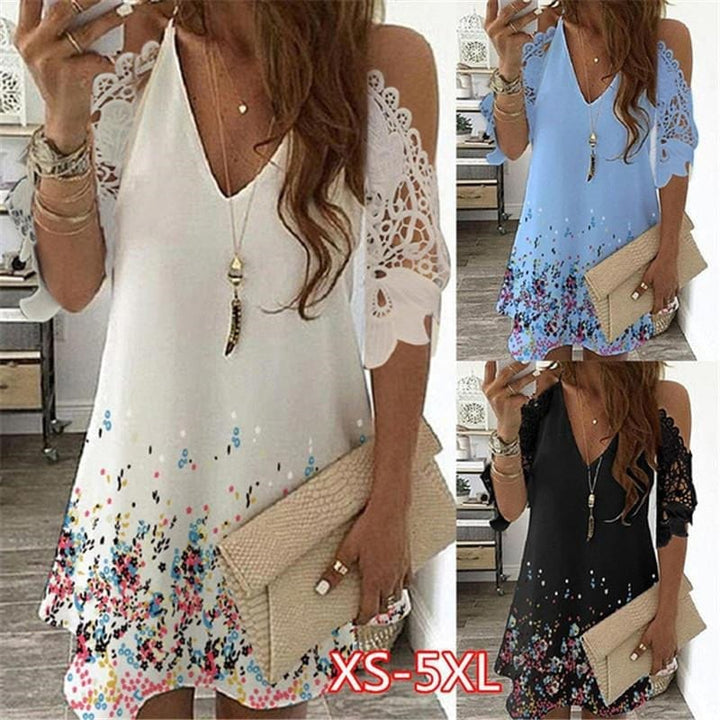 European and American Temperament Women's Suspender Type Sleeveless V-neck A-line Skirt Bennys Beauty World