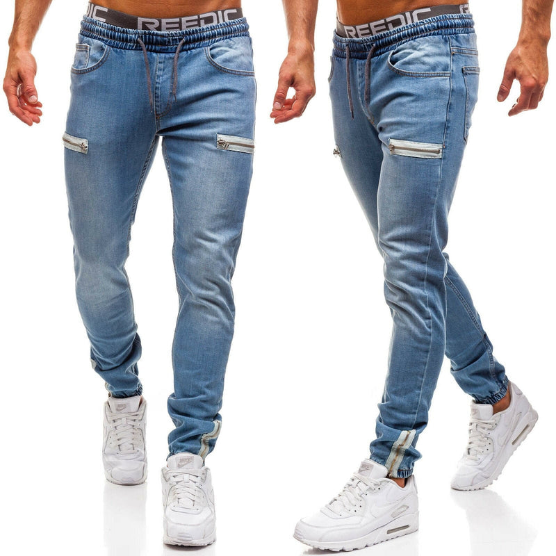 European and American men's denim fabric sports jeans Bennys Beauty World