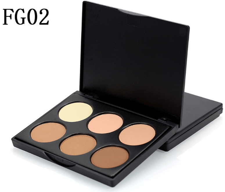 Explosion models 6 color repair capacity powder makeup high gloss shadow powder nose shadow powder silhouette powder easy to color foundation Bennys Beauty World