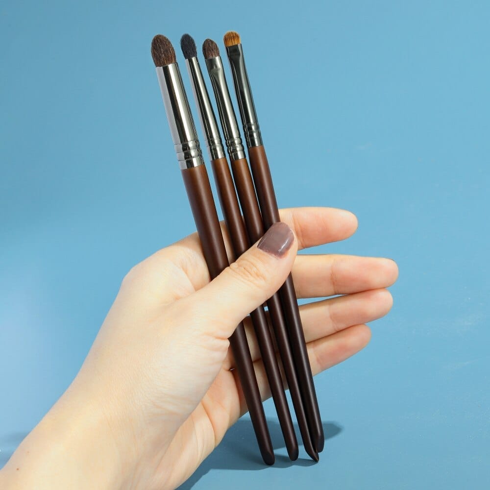 Eye Brush Set Hair Tapered Smudge Crease Blending Eyeshadow Brushes Bennys Beauty World