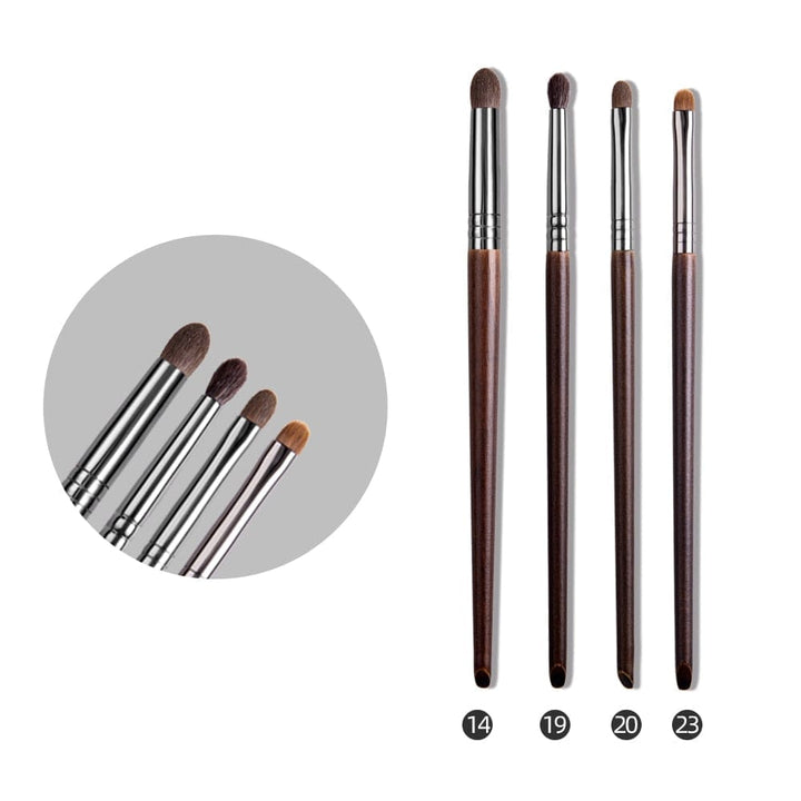 Eye Brush Set Hair Tapered Smudge Crease Blending Eyeshadow Brushes Bennys Beauty World