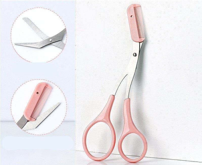 Eyebrow Trimming Knife With Comb Curved Moon Small Beauty Supplies Gadgets Bennys Beauty World