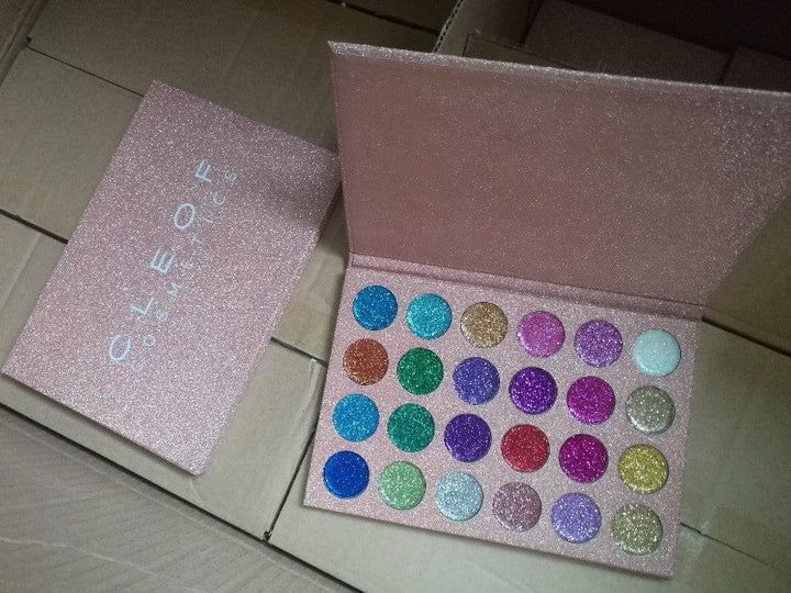 Eyeshadow 24 Shades Glitter Shimmer Bennys Beauty World