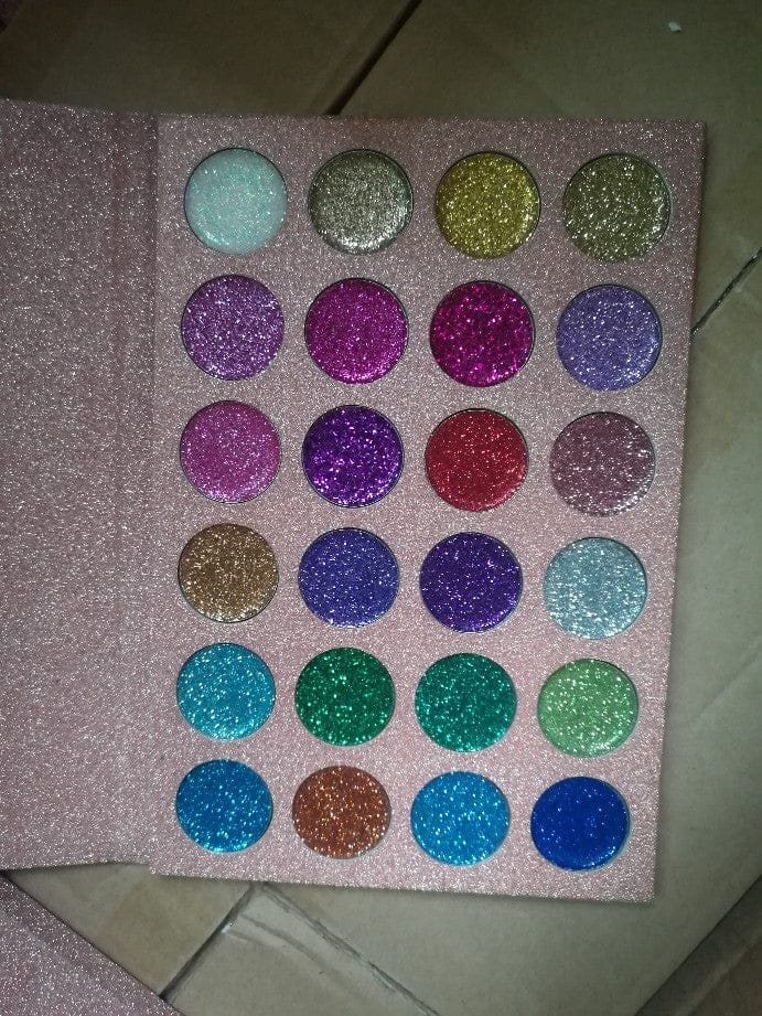 Eyeshadow 24 Shades Glitter Shimmer Bennys Beauty World