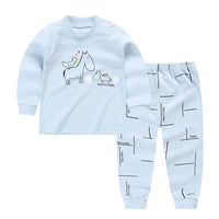 Fall And Winter Pajamas, Baby Autumn Clothes, Long Trousers, Girls' Home Clothes, Long Sleeves Bennys Beauty World