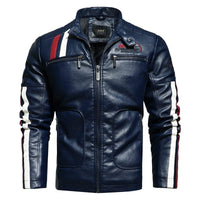 Fall Motorcycle Leather Jacket For Men only $103.09 Bennys Beauty World