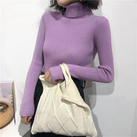 Fall & Winter Thick Sweater Knitted Ribbed Pullover Sweater For Women Bennys Beauty World