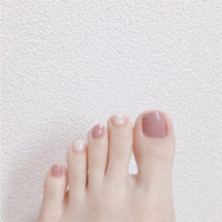 False Toe Nails 24 Pieces With Glue Bennys Beauty World