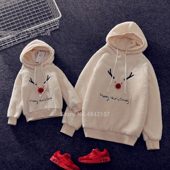 Family Christmas Sweaters Xmas Hoodies Pajamas Warm Santa Claus Sweatshirt Bennys Beauty World