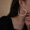 Fashion Big Heart Crystal Hoop Earrings for Women Bennys Beauty World