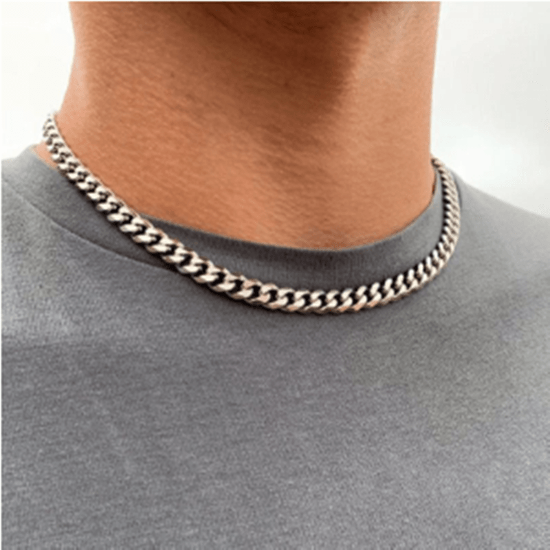 Fashion Cuba Chain Necklace Men Titanium Steel Bennys Beauty World