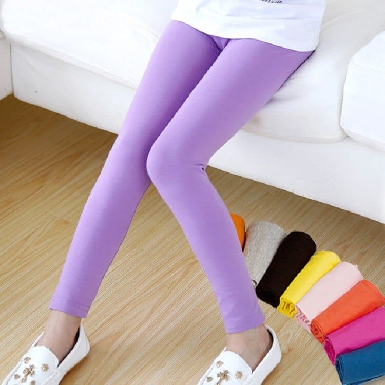 Fashion Elastic Baby girls spring leggings Candy Color Leggings
