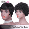 Fashion Lady Short Pixie Cut Human Hair Wigs Glue-less Full Machine Wig Bennys Beauty World