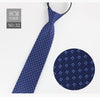 Fashion Lazy Zipper Men's Tie Classic Solid Flower Floral 8cm Wedding Party Gift Bennys Beauty World