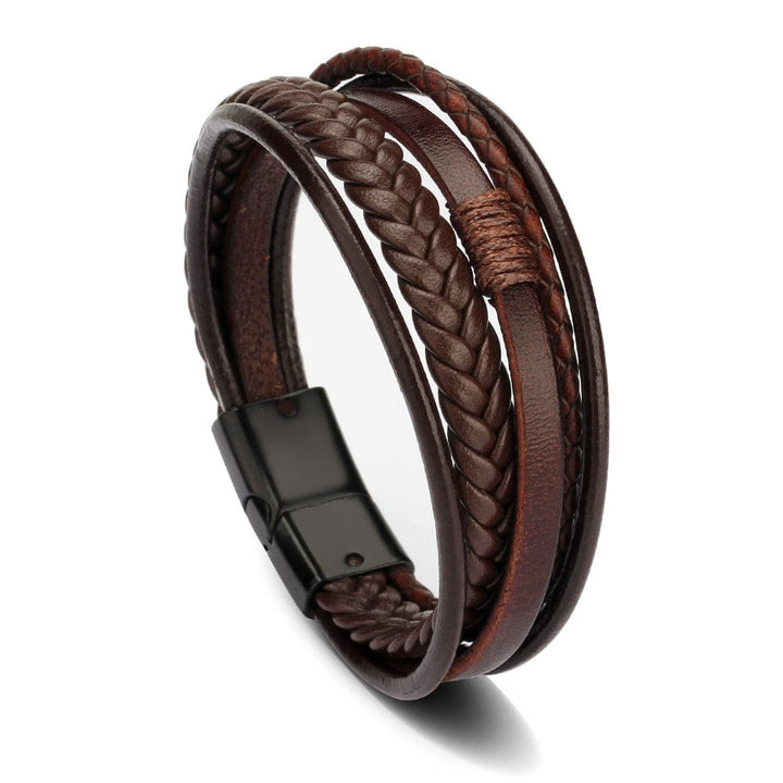 Fashion Leather Bracelet for Men Bennys Beauty World