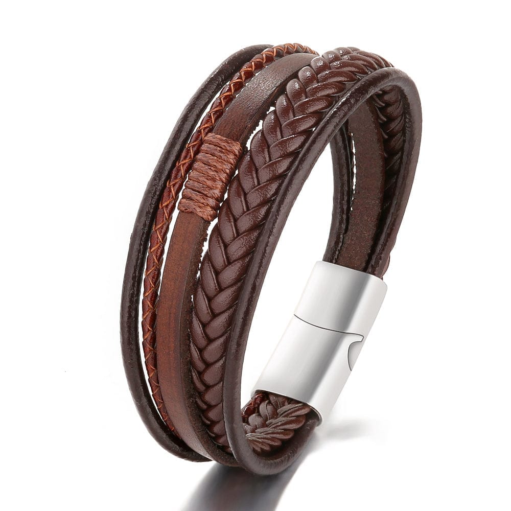 Fashion Leather Bracelet for Men Bennys Beauty World