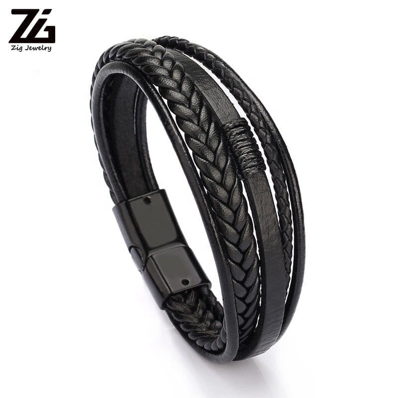 Fashion Leather Bracelet for Men Bennys Beauty World