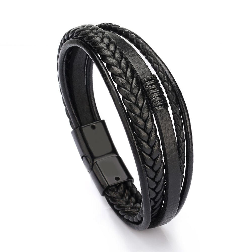 Fashion Leather Bracelet for Men Bennys Beauty World