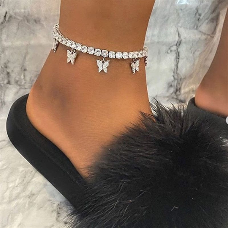 Fashion Luxury Butterfly Anklets with Cubic Zirconia BENNYS 