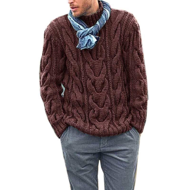 Fashion Men's Long-sleeved Padded Pullover Sweater Bennys Beauty World