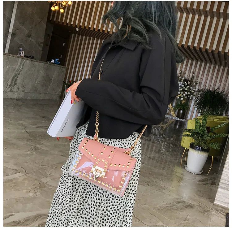 Fashion Messenger Bag with Chain Bennys Beauty World