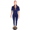 Fashion New Casual Sexy Denim Jumpsuit For Women Bennys Beauty World