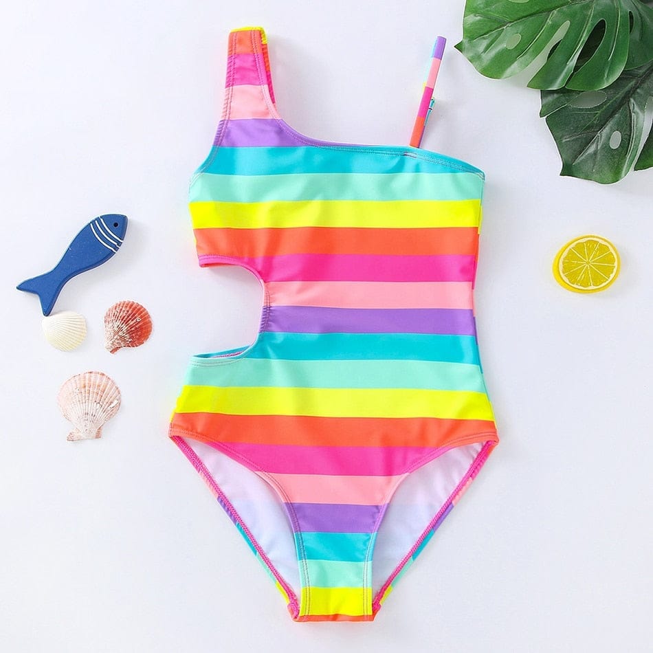 Fashion Rainbow Mermaid Swimwear For Children Summer Bathing Suits Bennys Beauty World