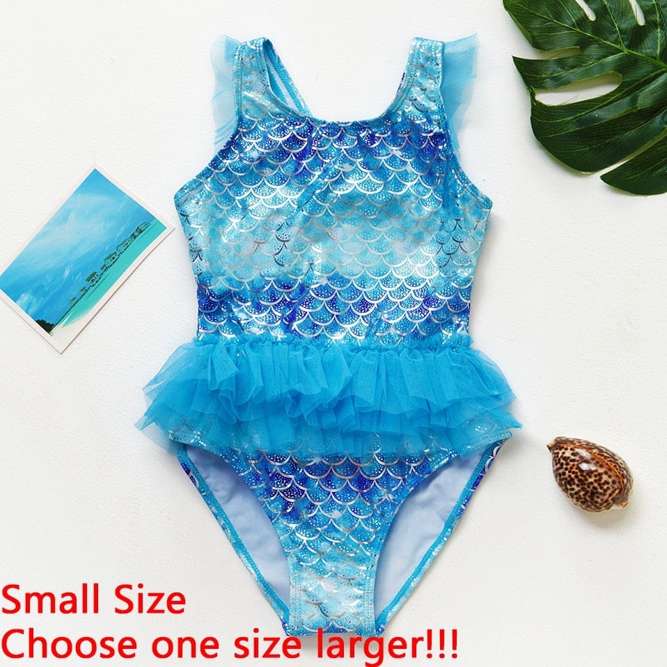 Fashion Rainbow Mermaid Swimwear For Children Summer Bathing Suits Bennys Beauty World