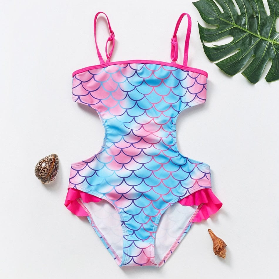 Fashion Rainbow Mermaid Swimwear For Children Summer Bathing Suits Bennys Beauty World